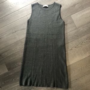 LALTRAMODA Sparkly Grey Dress Made in Italy Small